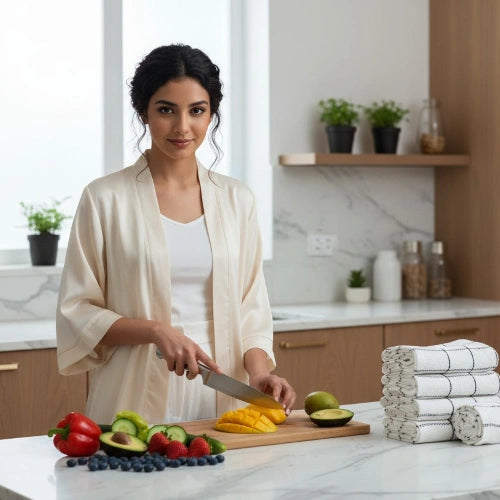 100% Cotton SpiceDry Kitchen Towel – Durable and Stylish by Houston Comfy