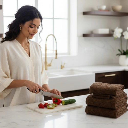 “100% Cotton Whisk & Wipe Kitchen Towel – Durable and Stylish by Houston Comfy”