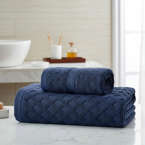 SoftNest Luxury Cotton Bath Towel folded neatly – ultra soft & absorbent