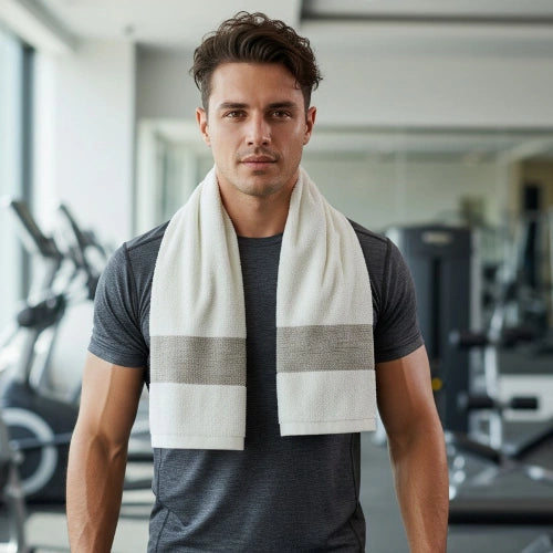 Houston Comfy Quick Dry Gym Towels – Sweat Absorbent Cotton Fitness Towel Pack