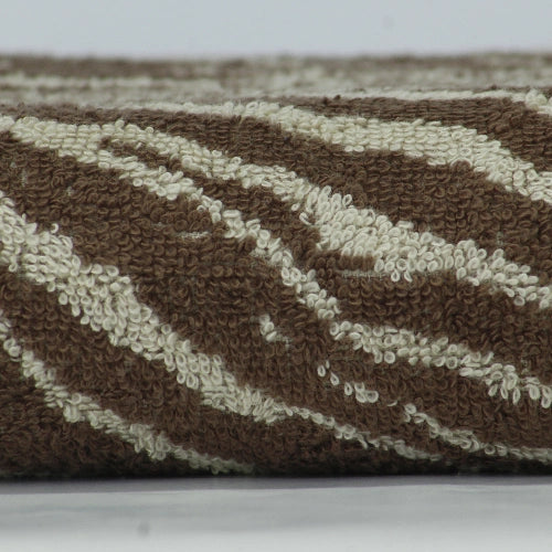 Brown Safari Luxe Cotton Towel close-up – plush, durable texture