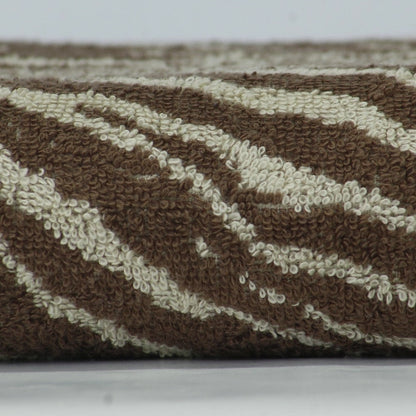 Brown Safari Luxe Cotton Towel close-up – plush, durable texture