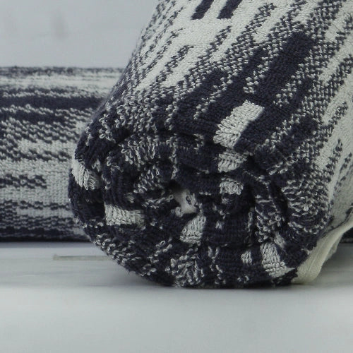 Close-up of Monochrome Cotton Bath Towel – plush, durable texture