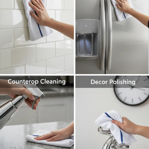 BarMob Premium Blue Stripe Multipurpose Cleaning Towel in Pakistan