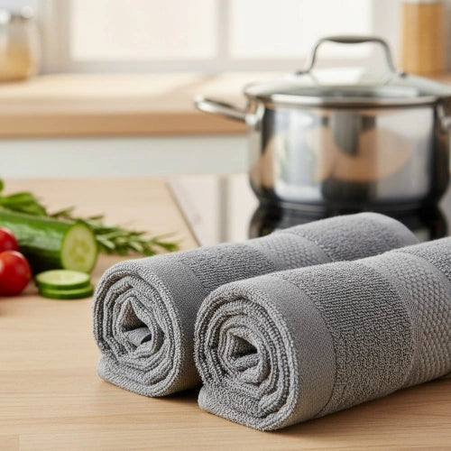 Eco-Friendly Cotton Kitchen Towel – Gentle on Hands, Strong on Spills