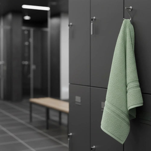 GeoGrip Workout Towel with Geometric Weave – Soft Cotton & Durable