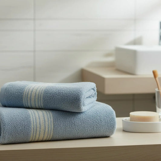 Aure Elegance Bath Towel – 600 GSM, 100% Cotton, Super Absorbent, Soft & Quick Dry (Single Piece) | Houston Comfy