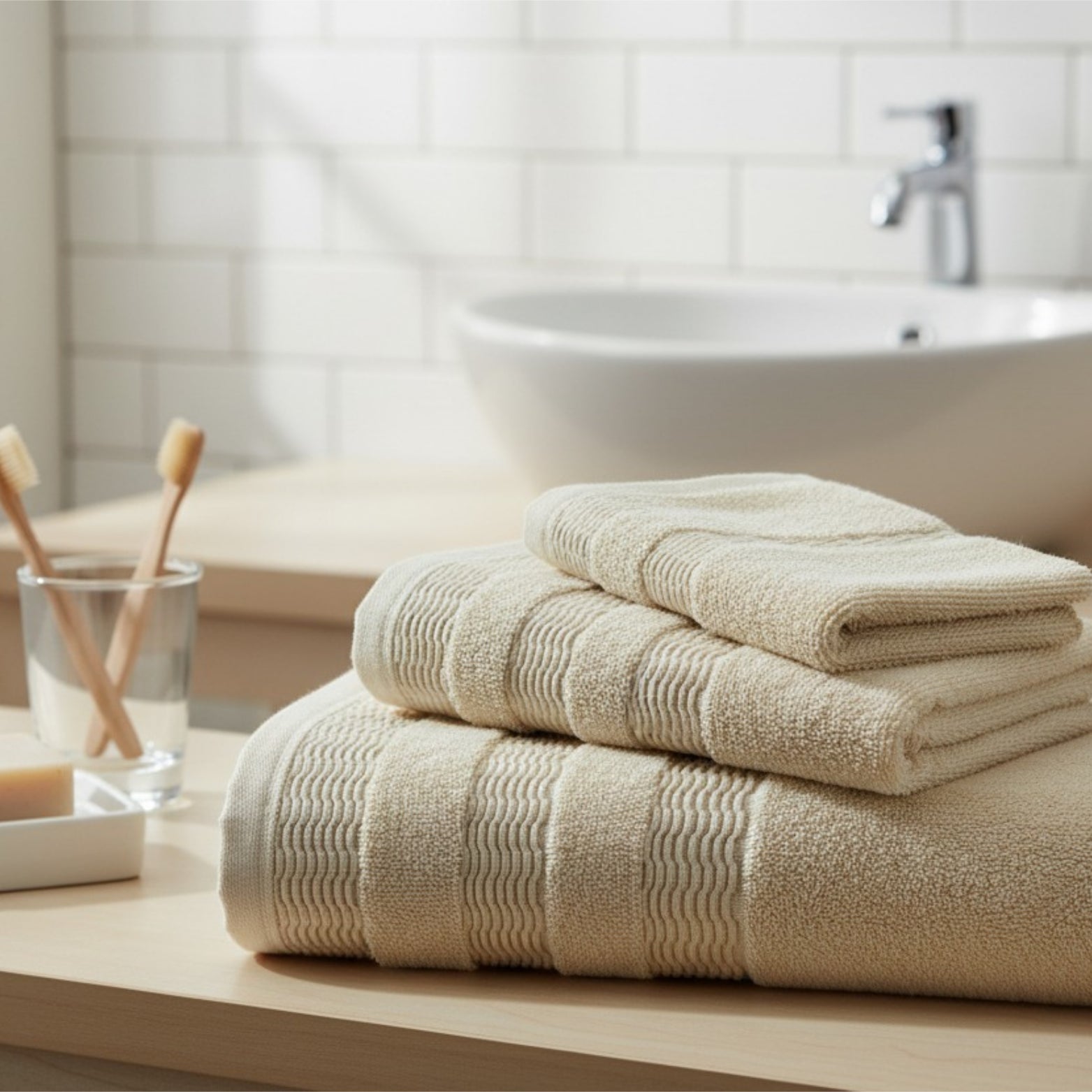 Pure Cotton Bath Towel – Extra Soft, Premium Quality & Long Lasting 650 GSM (Single Piece)| Houston Comfy