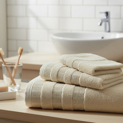 Pure Cotton Bath Towel – Extra Soft, Premium Quality & Long Lasting 650 GSM (Single Piece)| Houston Comfy