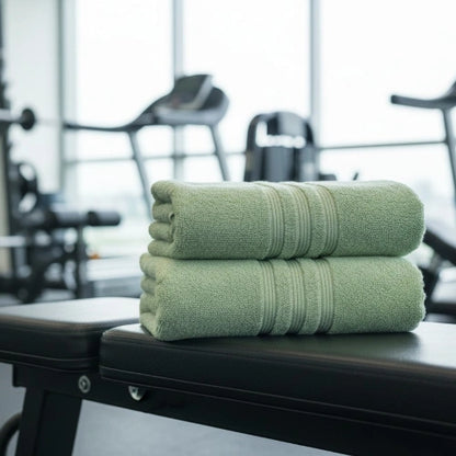 Houston Comfy GeoGrip Gym Towel – 100% Cotton, Quick Dry & Sweat Absorbent