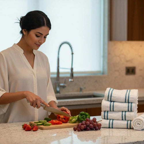 Houston Comfy Waffle Weave Kitchen Towel – Stylish & Durable
