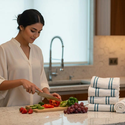 Houston Comfy Waffle Weave Kitchen Towel – Stylish & Durable