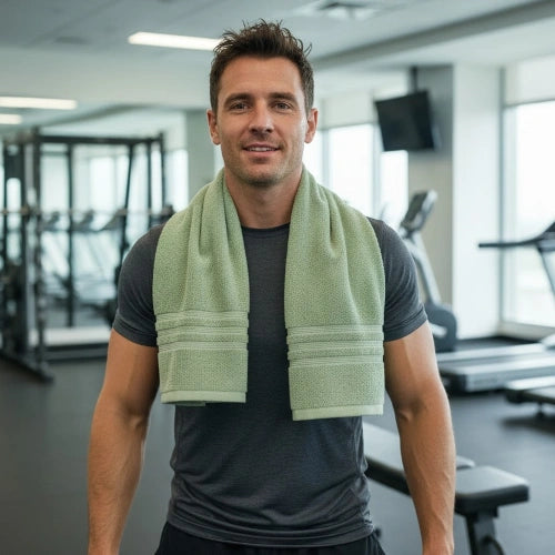 Lightweight & Compact GeoGrip Gym Towel – High Absorbency Fitness Towel