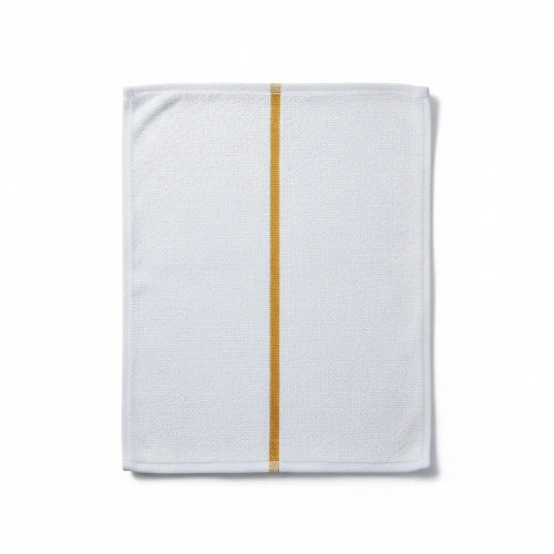Lint-Free Golden Stripe Towel for Car Detailing and Glass Cleaning
