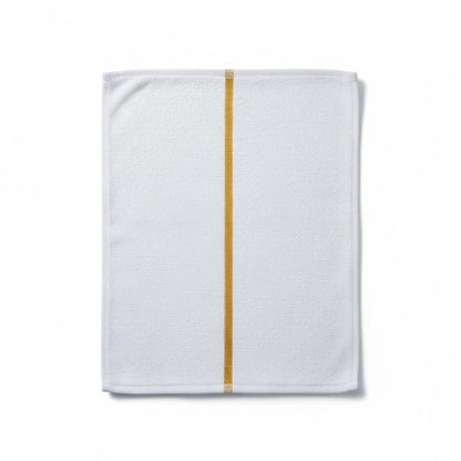 Lint-Free Golden Stripe Towel for Car Detailing and Glass Cleaning