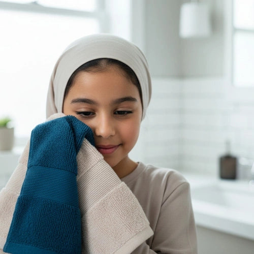 Luxury Cotton Face Towel – FreshFeel Soft, Absorbent & Skin-Friendly Design