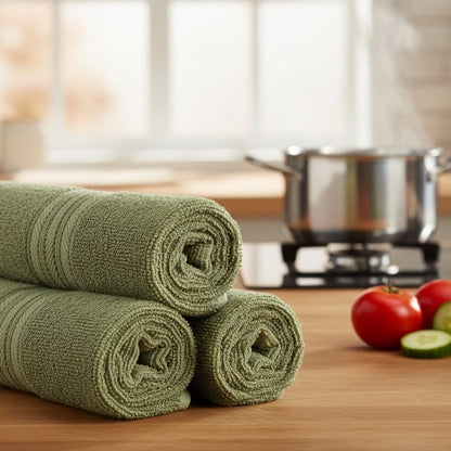 Quick Dry Kitchen Towel – Premium Cotton Fabric by Houston Comfy