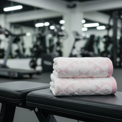 TriWeave Gym Towel – Quick Dry, Sweat Absorbent & 100% Cotton Workout Towel(Set of 2) | Houston Comfy