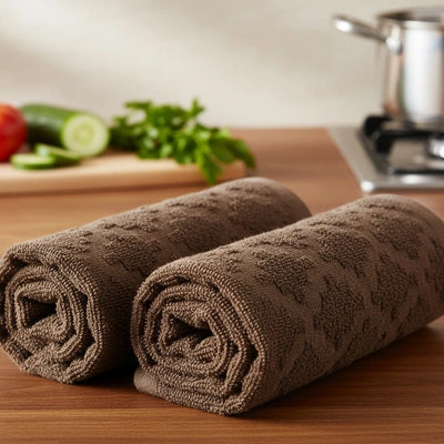 Whisk & Wipe Kitchen Towel – Premium Cotton, Soft & Absorbent (Set of 4) | Houston Comfy