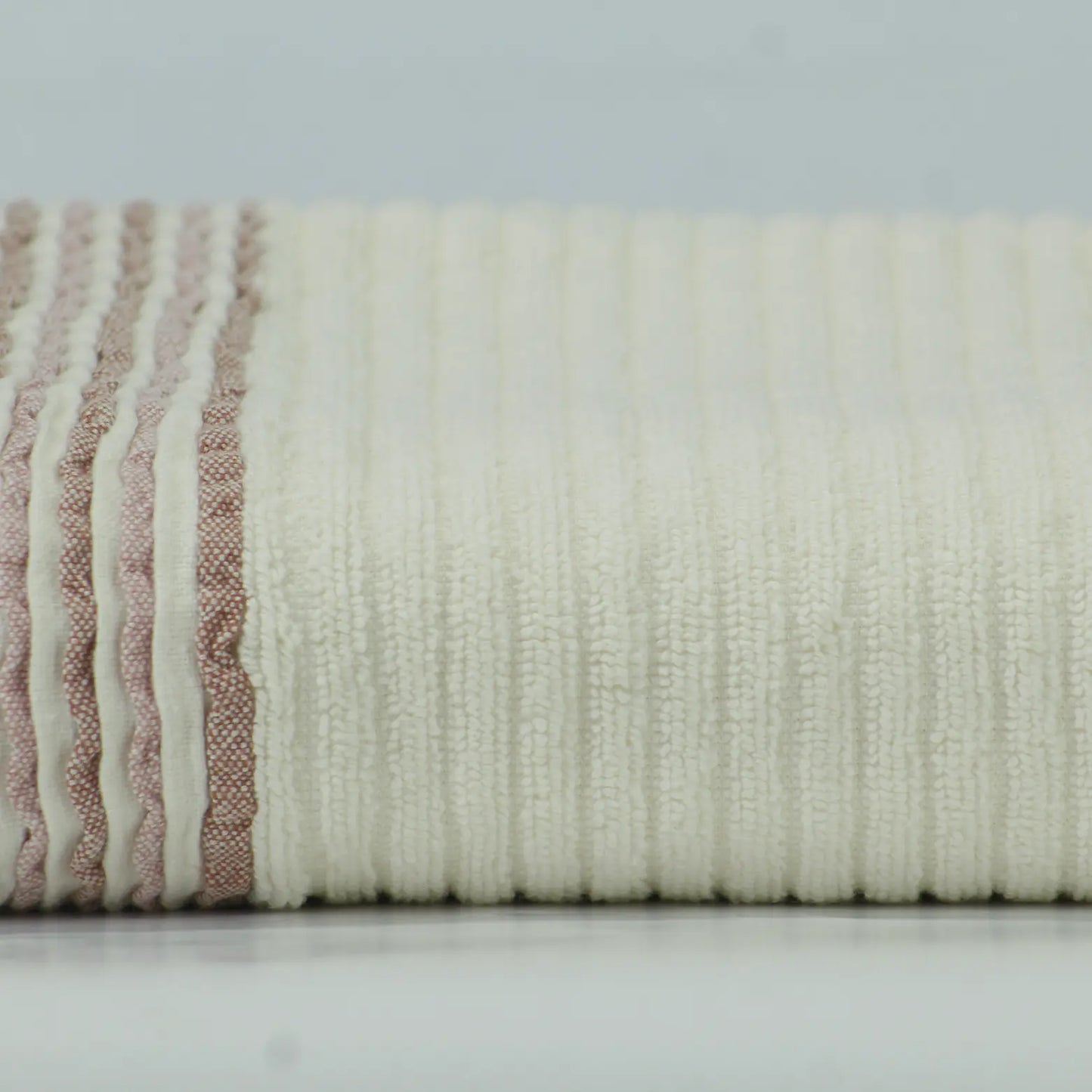 Brown Stripe Bath Towel – 650 GSM, 100% Cotton, Soft & Quick Dry (Single Piece) | Houston Comfy