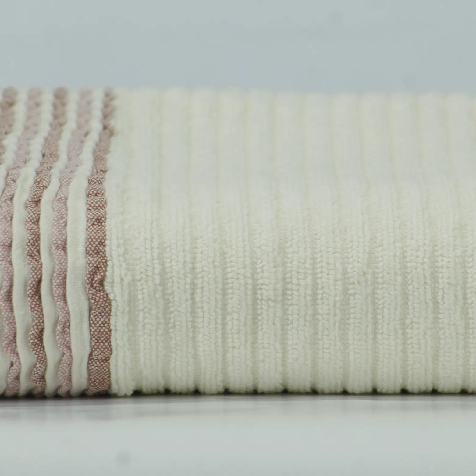Brown Stripe Bath Towel – 650 GSM, 100% Cotton, Soft & Quick Dry (Single Piece) | Houston Comfy